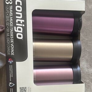 Contigo Insulated Mug Trio - Purple, Gold, Pink